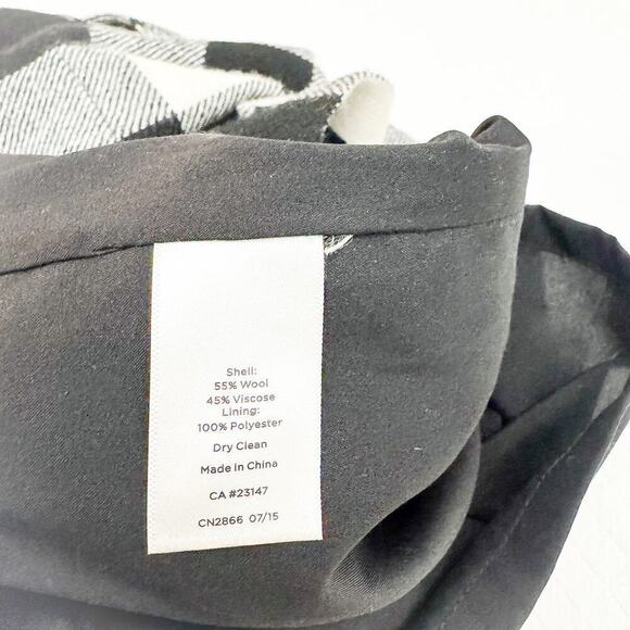 Talbots Plaid Madras Checkered Wool Flannel Pencil Skirt Front Pockets SIze 12 - Picture 5 of 6